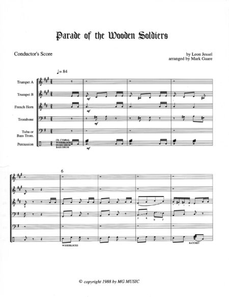 Parade of the Wooden Soldiers cover page scaled