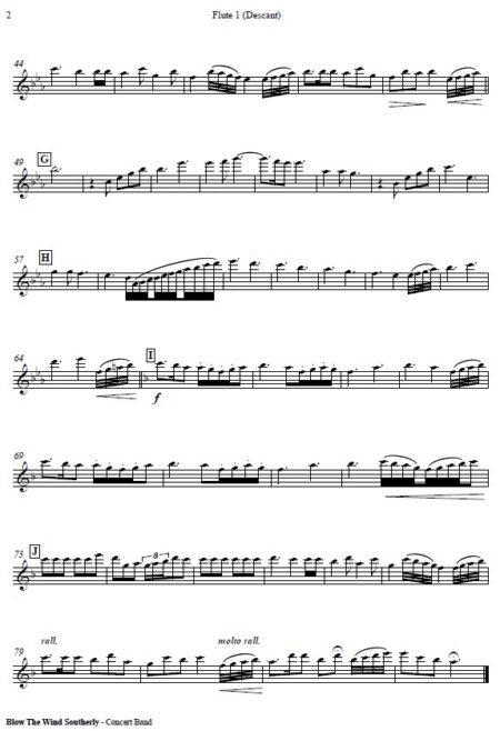 649 FC Blow The Wind Southerly Eb f CONCERT BAND sample page 06