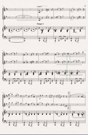 Beethoven’s “Moonlight Saxonata” Classical Crossover. For Alto Sax, Tenor Sax and Piano