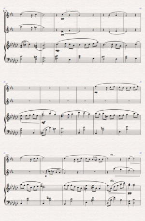 “Valse Sentimentale” Original for Alto Sax Duet and Piano