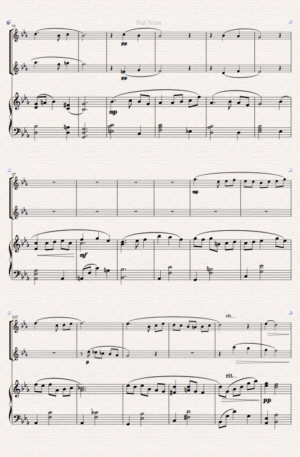 “Valse Sentimentale” Original for Oboe Duet and Piano