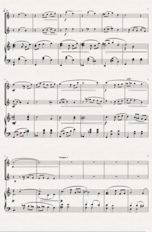 “Valse Sentimentale” Original for Flute Duet and Piano