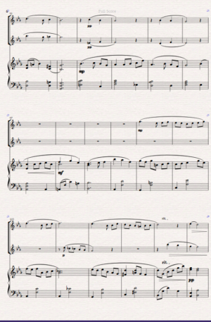 “Valse Sentimentale” Original for Violin Duet and Piano