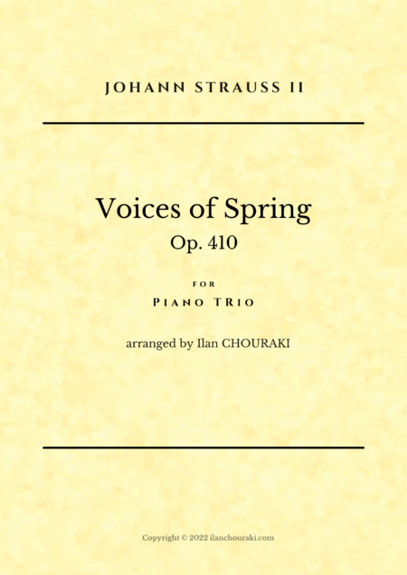 Cover Voices of Spring Piano Trio