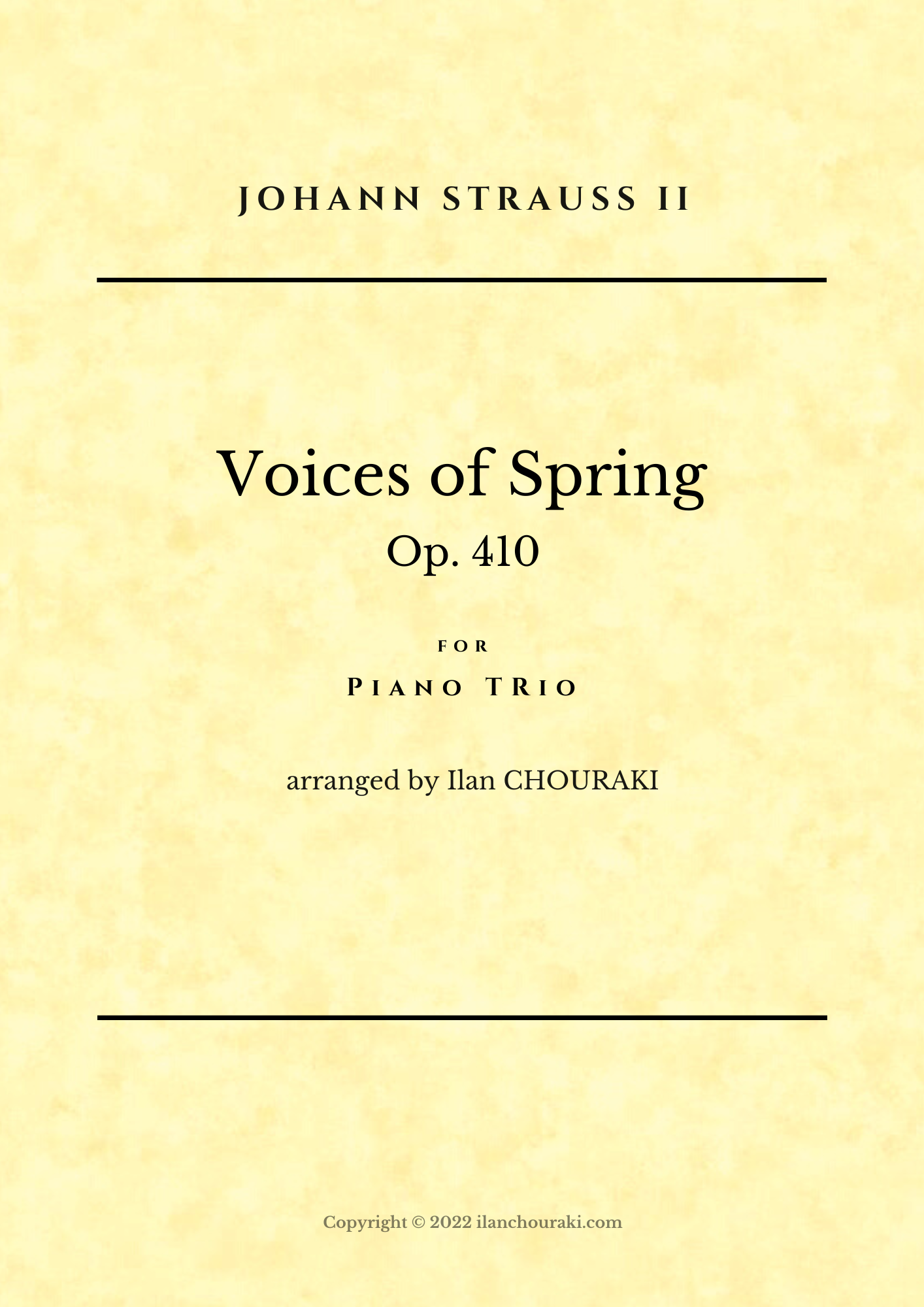 Cover Voices of Spring Piano Trio