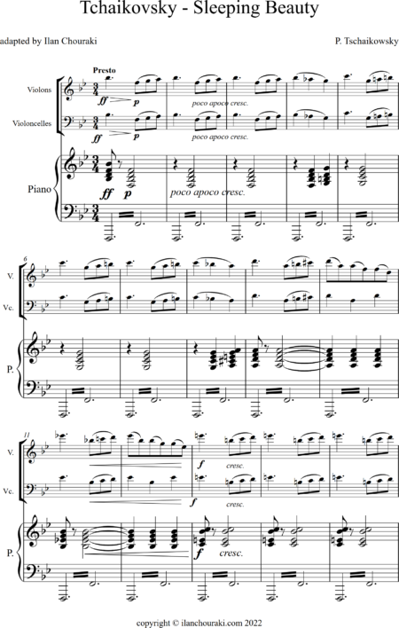 Tchaikovsky Sleeping Beauty Piano Trio 0001