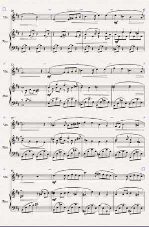 “Peace” for Violin and Piano