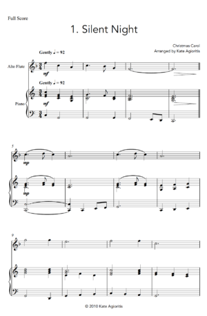 Fifteen Traditional Carols – for Alto Flute and Piano