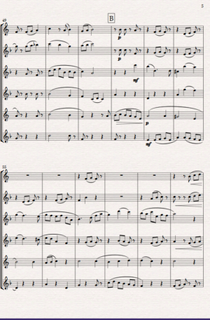 “Waltz of the Harlequins” for Clarinet Choir