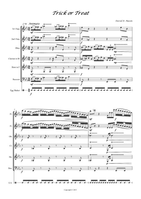 Trick or TreatWind Sextet Score and parts 2