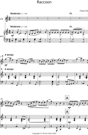 Raccoon – Oboe and Piano