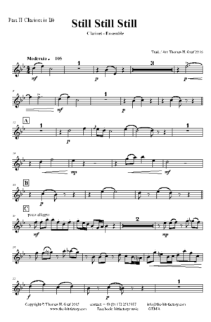 Still Still Still – Christmas song – Clarinet Choir