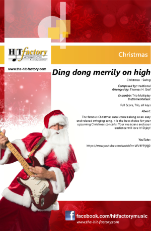Ding dong merrily on high – Christmas – Swing – Trio – Flexible Instrumentation