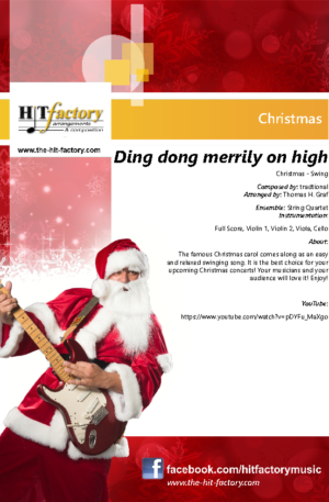 Ding dong merrily on high – Christmas – Swing – String Quartet