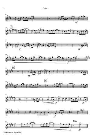 Ding dong merrily on high – Christmas – Swing – Flute Quartet