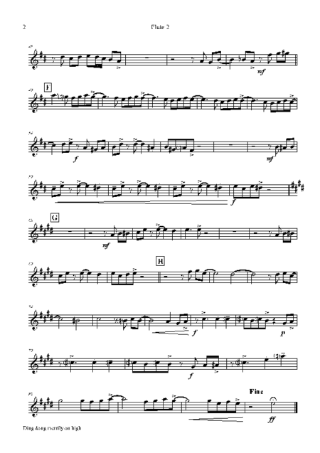 ding dong merrily on high flute quartet Seite 07