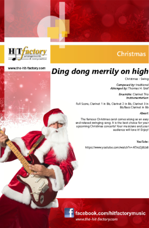Ding dong merrily on high – Christmas – Swing – Clarinet Trio