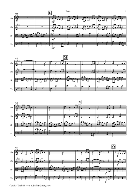 carol of the bells string trio Seite 05