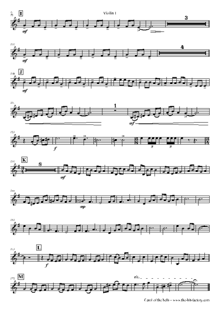 carol of the bells string quintet Seite 07