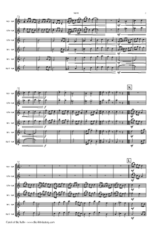 Carol of the Bells – Pentatonix style – Saxophone Trio