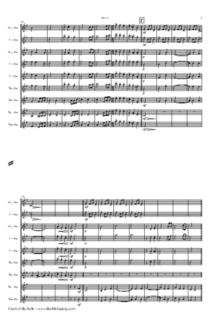 Carol of the Bells – Pentatonix style – Saxophone Quintet