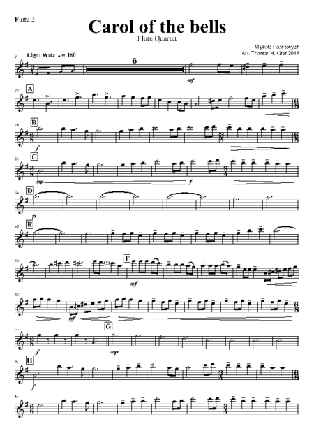 carol of the bells flute quartet Seite 07