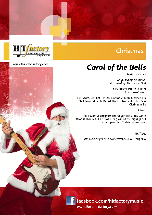 carol of the bells clarinet quintet 1035Cl5