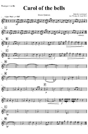 Carol of the Bells – Pentatonix style – Brass Quintet