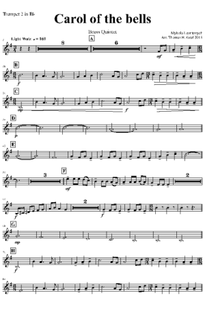 Carol of the Bells – Pentatonix style – Brass Quintet