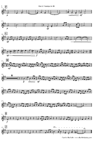 Carol of the Bells – Pentatonix style – Brass Quartet