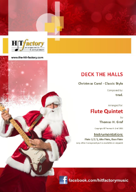 deck the halls flute quintet Seite 01