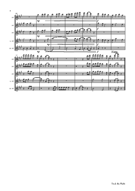 deck the halls flute quintet Seite 05