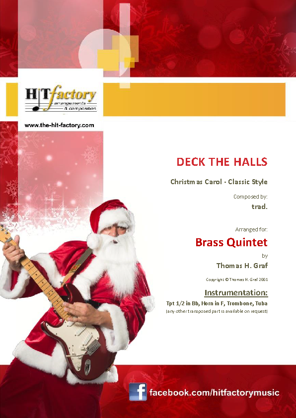 deck the halls brass quintet Seite 01