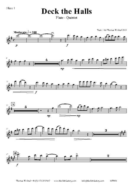 deck the halls flute quintet Seite 06