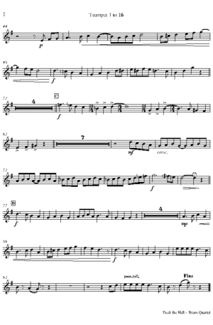 Deck the halls – Christmas Carol Polyphonic – Brass Quartet