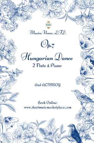 Hungarian Dance for 2 Flute (Duo) and Piano by Anıl Altınsoy