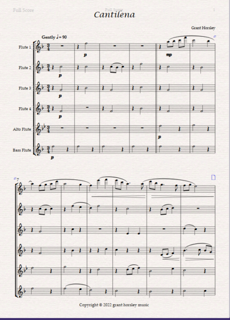 cantilena Flute choir 1