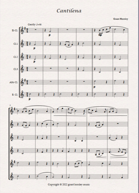 cantilena clarinet choir 1