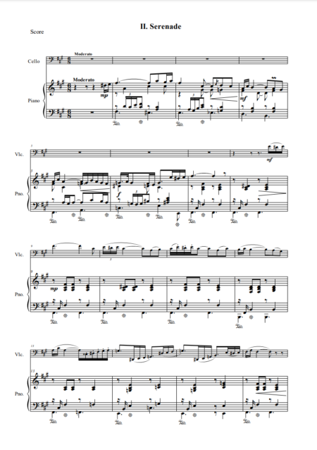 Two Piece for Cello Example 3
