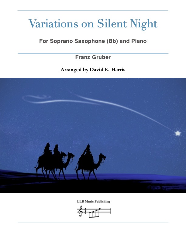 Variations on Silent Night for Soprano Saxophone (Bb) and Piano