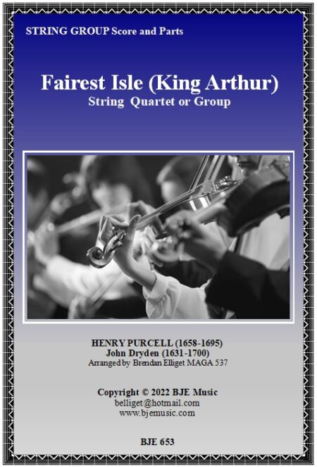 653 FC Fairest Isle String Quartet or Group BJE Music 2022