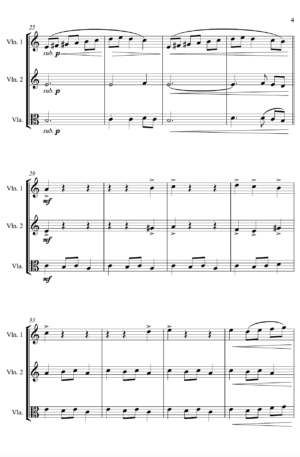 Carol of the Bells (Ukrainian Bell Carol) – String Trio