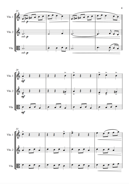 Carol of the Bells (Ukrainian Bell Carol) - String Trio