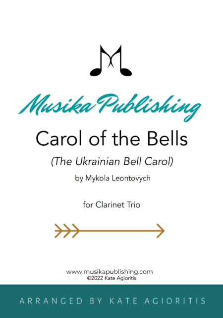 Carol of the Bells (Ukrainian Bell Carol) - Clarinet Trio
