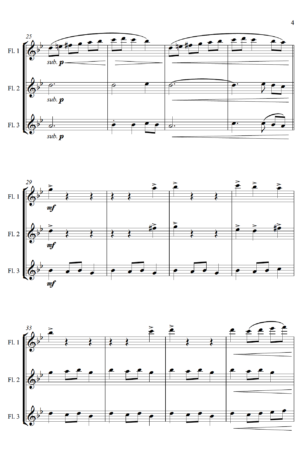 Carol of the Bells (Ukrainian Bell Carol) – Flute Trio