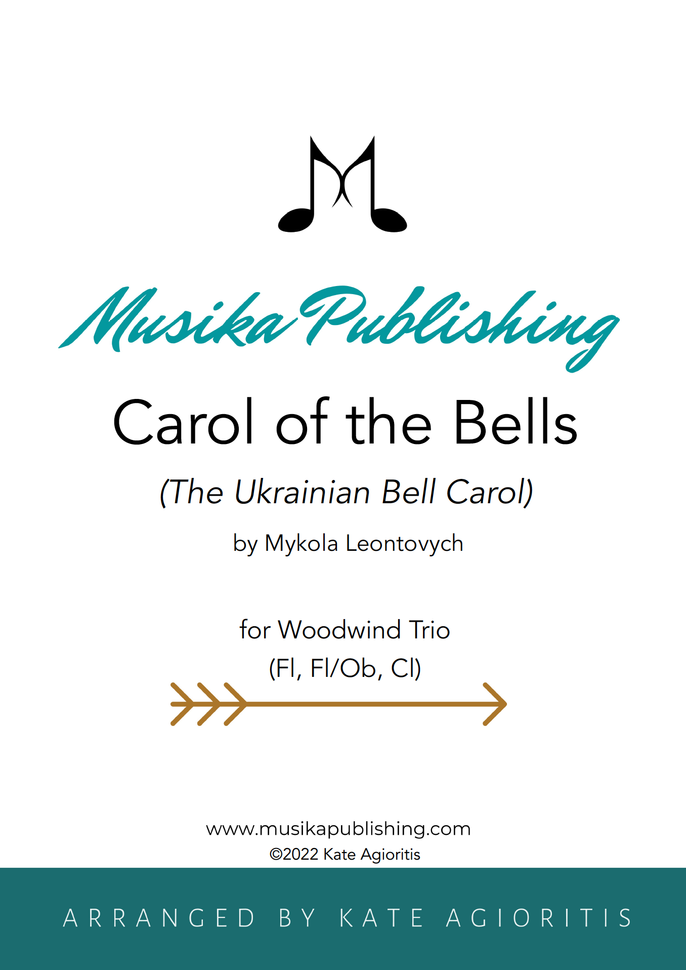 Carol of the Bells (Ukrainian Bell Carol) - Woodwind Trio