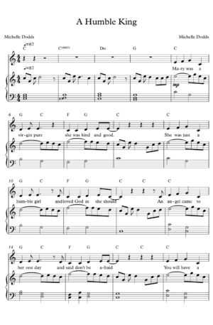 A Humble King – For children’s voices and piano