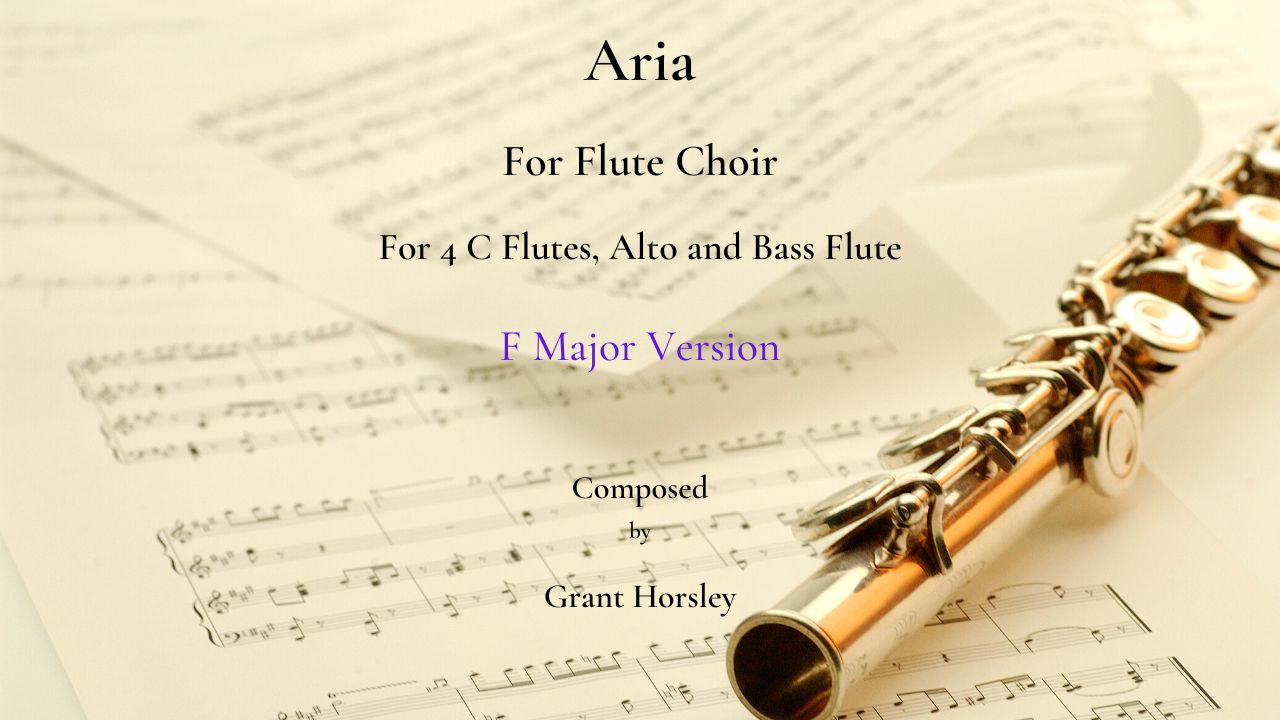 Aria flute choir f major version