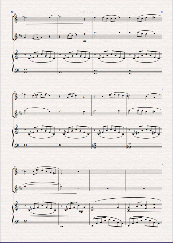 Reflections Lead Sheet BB