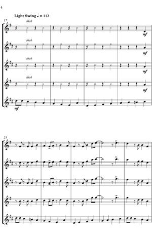 Auld Lang Syne – Jazz Arrangement – for Saxophone Quartet